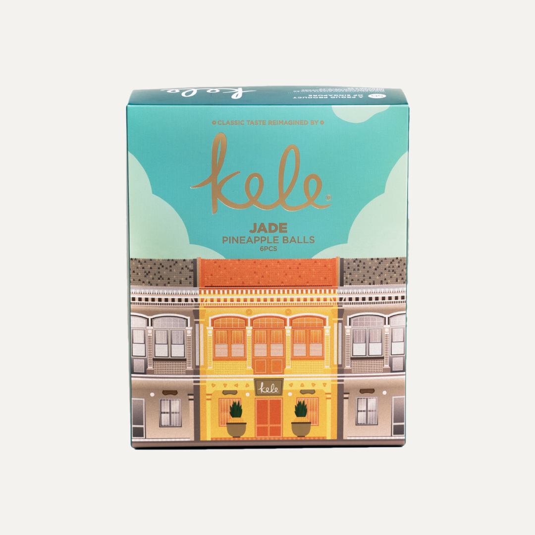 Peranakan Souvenir Box - Jade Pineapple Balls