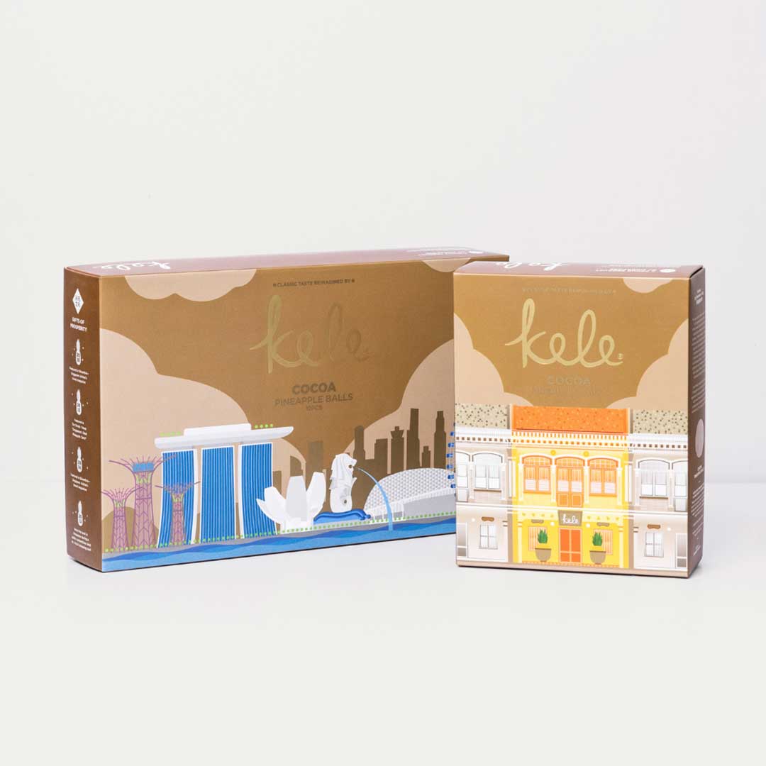 Skyline Souvenir Box - Cocoa Pineapple Balls