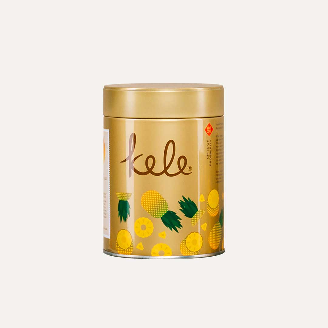 Kele Gold Tin - Mango & Bergamot Pineapple Balls (CNY EXCLUSIVE)